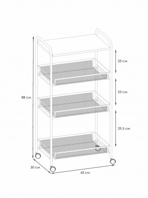 Э 357 С Этажерка "Ладья 34КС" Серый в Кудымкаре - kudymkar.ok-mebel.com | фото 2