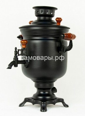 Электрический самовар "Черный Русский" матовая банка на 3 литра (Ограниченная серия) в Кудымкаре - kudymkar.ok-mebel.com | фото