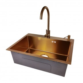 EMB-119 PVD COPPERY (Мойка, Смеситель, Дозатор) в Кудымкаре - kudymkar.ok-mebel.com | фото