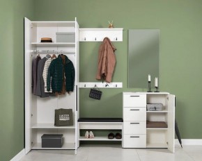 ЭЙР прихожая (модульная) Белый Шагрень в Кудымкаре - kudymkar.ok-mebel.com | фото 2