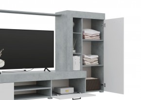 Гостиная Дельта (Бетон/Белый) в Кудымкаре - kudymkar.ok-mebel.com | фото 3