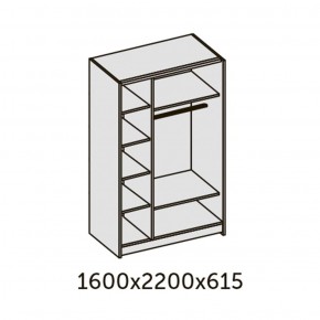 ИННЭС-5 Шкаф-купе 2-х дв. 1600 (2дв. Ф1 - венге) в Кудымкаре - kudymkar.ok-mebel.com | фото 2