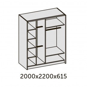 ИННЭС-5 Шкаф-купе 2-х дв. 2000 (2дв. Ф1 - венге) в Кудымкаре - kudymkar.ok-mebel.com | фото 3