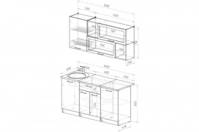 ЖАСМИН Кухонный гарнитур Стандарт (1600 мм) в Кудымкаре - kudymkar.ok-mebel.com | фото 2