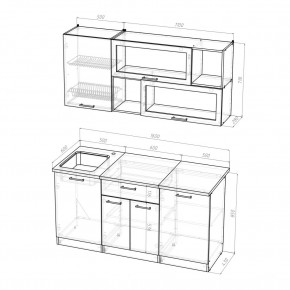 КИРА Кухонный гарнитур Стандарт (1600 мм ) в Кудымкаре - kudymkar.ok-mebel.com | фото 2