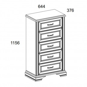 Комод 5S, MONAKO, цвет Сосна винтаж/дуб анкона в Кудымкаре - kudymkar.ok-mebel.com | фото 2