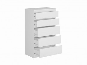 Комод КАСТОР с пятью ящиками, цвет белый в Кудымкаре - kudymkar.ok-mebel.com | фото 2