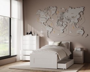 Комод КАСТОР с пятью ящиками, цвет белый в Кудымкаре - kudymkar.ok-mebel.com | фото 3