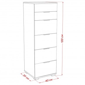 Комод Leset Наоми 6 в Кудымкаре - kudymkar.ok-mebel.com | фото 8