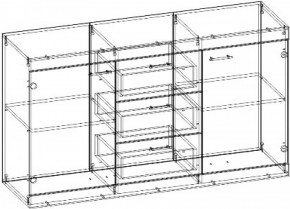 СОНАТА КС-1500 Комод (Дуб сонома/Белый глянец) в Кудымкаре - kudymkar.ok-mebel.com | фото 2