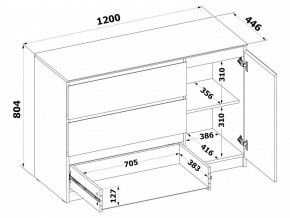 Комод Т-3Р в Кудымкаре - kudymkar.ok-mebel.com | фото 4