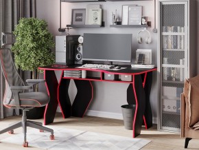 Компьютерный стол КЛ №9.0 (Черный/Красный) в Кудымкаре - kudymkar.ok-mebel.com | фото 4