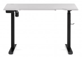 Компьютерный стол Маркос с механизмом подъема 120х75х75 белая шагрень / черный в Кудымкаре - kudymkar.ok-mebel.com | фото 3