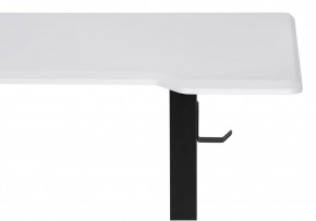 Компьютерный стол Маркос с механизмом подъема 140х80х75 белая шагрень / черный в Кудымкаре - kudymkar.ok-mebel.com | фото 6