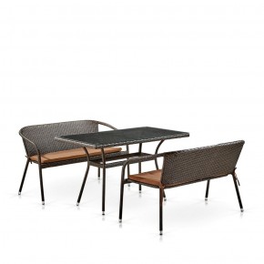 Комплект мебели из иск. ротанга T286A/S139A-W53 Brown в Кудымкаре - kudymkar.ok-mebel.com | фото 2