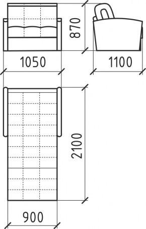 КОРАЛЛ 2 Кресло-кровать КР/КР в Кудымкаре - kudymkar.ok-mebel.com | фото 3