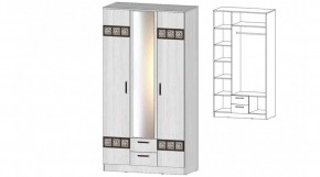КОСТА-РИКА Шкаф 3-х створчатый (анкор светлый) в Кудымкаре - kudymkar.ok-mebel.com | фото