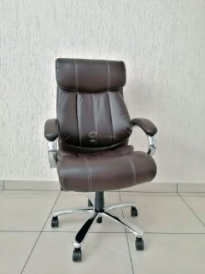 Кресло Barneo K-303 для руководителя (коричневая экокожа) в Кудымкаре - kudymkar.ok-mebel.com | фото