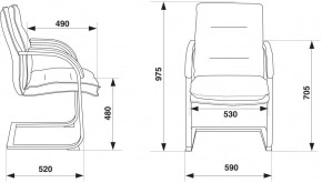 Кресло Бюрократ T-9927SL-LOW-V/BLACK в Кудымкаре - kudymkar.ok-mebel.com | фото 4