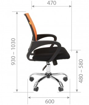Кресло для оператора CHAIRMAN 696 хром (ткань TW-11/сетка TW-69) в Кудымкаре - kudymkar.ok-mebel.com | фото 7