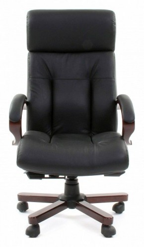 Кресло для руководителя Chairman 421 черный/орех темный, черный в Кудымкаре - kudymkar.ok-mebel.com | фото 2