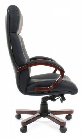 Кресло для руководителя Chairman 421 черный/орех темный, черный в Кудымкаре - kudymkar.ok-mebel.com | фото 3