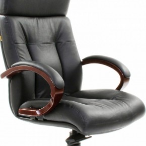 Кресло для руководителя Chairman 421 черный/орех темный, черный в Кудымкаре - kudymkar.ok-mebel.com | фото 6