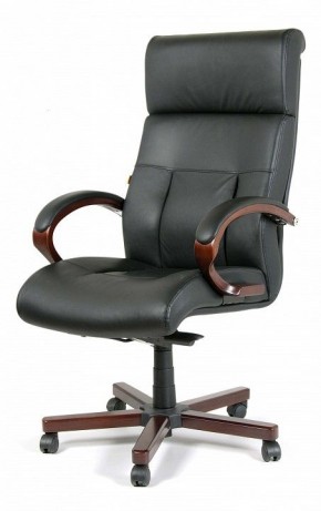 Кресло для руководителя Chairman 421 черный/орех темный, черный в Кудымкаре - kudymkar.ok-mebel.com | фото 7