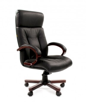 Кресло для руководителя CHAIRMAN  421 (Натуральная кожа) Черное в Кудымкаре - kudymkar.ok-mebel.com | фото