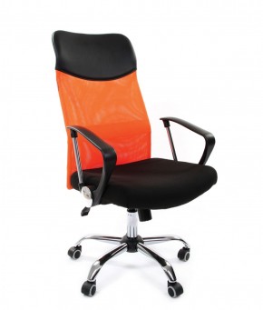 Кресло для руководителя CHAIRMAN 610 N (15-21 черный/сетка оранжевый) в Кудымкаре - kudymkar.ok-mebel.com | фото 1