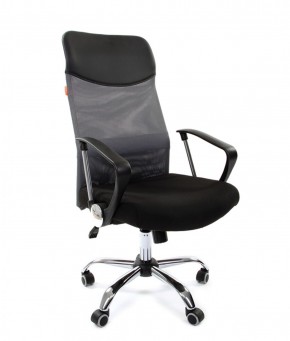 Кресло для руководителя CHAIRMAN 610 N(15-21 черный/сетка серый) в Кудымкаре - kudymkar.ok-mebel.com | фото 1