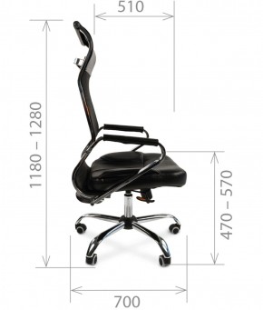 Кресло для руководителя CHAIRMAN 700 (Сетка) Черное в Кудымкаре - kudymkar.ok-mebel.com | фото 5