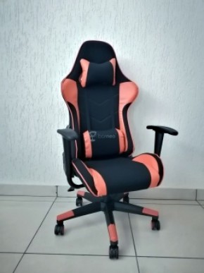 Кресло геймерское Barneo K-50 (черная сетка оранжевые вставки) в Кудымкаре - kudymkar.ok-mebel.com | фото