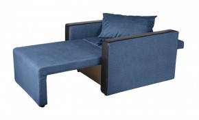 Кресло-кровать Милена с подлокотниками (синий) Велюр в Кудымкаре - kudymkar.ok-mebel.com | фото 3