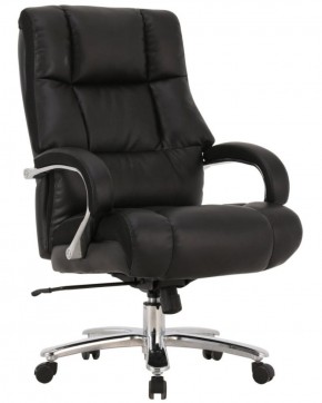 Кресло офисное BRABIX PREMIUM "Bomer HD-007" (рециклированная кожа, хром, черное) 531939 в Кудымкаре - kudymkar.ok-mebel.com | фото 1