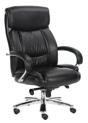 Кресло офисное BRABIX "Direct EX-580" (хром/рециклированная кожа/черное) 531824 в Кудымкаре - kudymkar.ok-mebel.com | фото