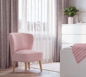 Кресло Унельма светло-розовый, ткань рогожка в Кудымкаре - kudymkar.ok-mebel.com | фото 3