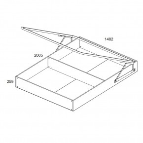 Кровать 140 с подъемником, TIFFANY, цвет вудлайн кремовый в Кудымкаре - kudymkar.ok-mebel.com | фото 4