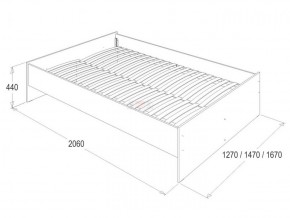 Кровать 1.6 каркас + спинка головная + 2 ящика Ольга-14 без основания в Кудымкаре - kudymkar.ok-mebel.com | фото 3