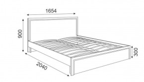 Кровать 1.6 М07 Стандарт с основанием Беатрис (Орех гепланкт) в Кудымкаре - kudymkar.ok-mebel.com | фото