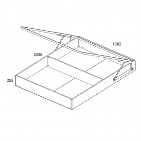 Кровать 160 с подъемником, TIFFANY, цвет вудлайн кремовый в Кудымкаре - kudymkar.ok-mebel.com | фото 3