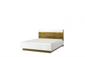 Кровать 160 с подъемником, TORINO, цвет белый/Дуб наварра в Кудымкаре - kudymkar.ok-mebel.com | фото