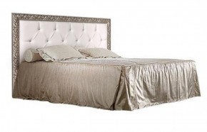 Кровать 2-х спальная(1,6 м)Тиффани Premium черная/серебро с мягким элементом со стразами с подъемным механизмом (ТФКР-2[3][7](П) в Кудымкаре - kudymkar.ok-mebel.com | фото