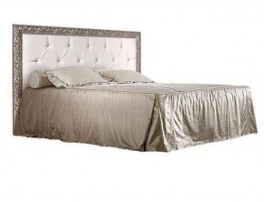 Кровать 2-х спальная (1,6 м) Тиффани штрих-лак/серебро с мягким изголовьем (ТФКР-2) в Кудымкаре - kudymkar.ok-mebel.com | фото