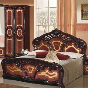 Кровать 2-х спальная 1800*2000 Роза, без основания (01.118) могано в Кудымкаре - kudymkar.ok-mebel.com | фото