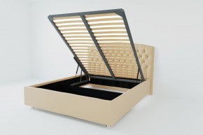 Кровать Берлин с ПМ 900 (экокожа бежевая) в Кудымкаре - kudymkar.ok-mebel.com | фото