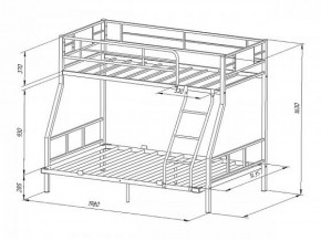 Кровать двухъярусная "Гранада-1 140" Коричневый в Кудымкаре - kudymkar.ok-mebel.com | фото 2