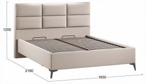 Кровать двуспальная Делана с ПМ Тип 1 в Кудымкаре - kudymkar.ok-mebel.com | фото 3
