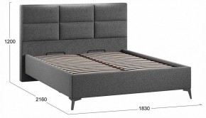 Кровать двуспальная Делана с ПМ Тип 1 в Кудымкаре - kudymkar.ok-mebel.com | фото 3