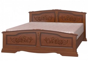 ЕЛЕНА Кровать из массива 1200 (Орех) в Кудымкаре - kudymkar.ok-mebel.com | фото